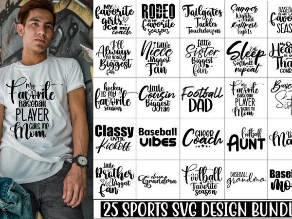 Sports svg bundle t shirt template vector