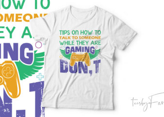 Gaming Tip. T shirt design for sale