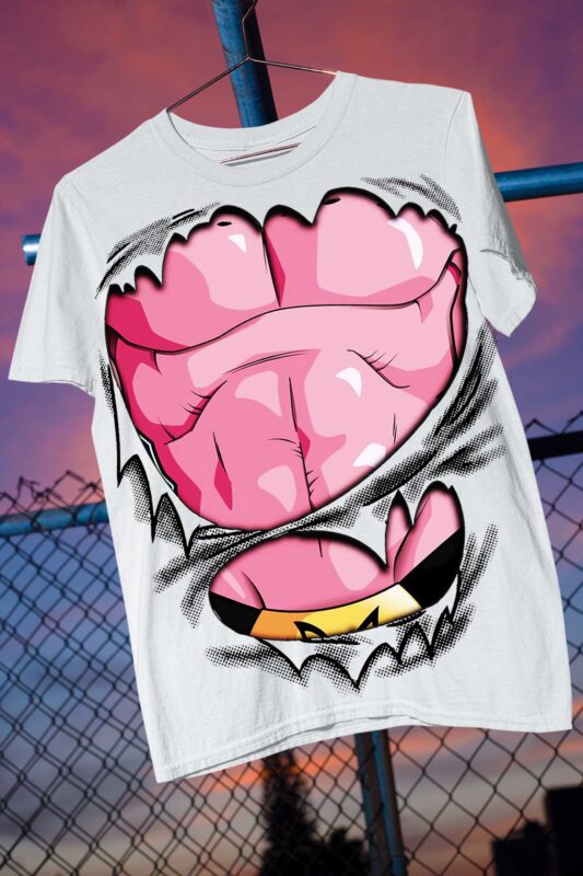dragon ball z gt body armor character anime manga otaku body suit muscles print on demand