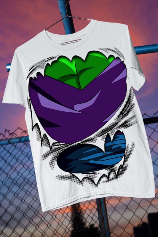 dragon ball z gt body armor character anime manga otaku body suit muscles print on demand