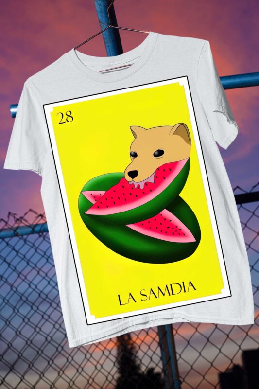 Mexico Hispanic Chems Memes Parody Dog Loteria Board Games 2024