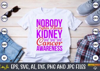 Nobody Fights Alone Kidney Cancer Awareness,Hepatitis Day, Hepatitis Day t-shirt, Hepatitis Day design, Hepatitis Day t-shirt design, Hepatitis Daydesign bundle,I Wear Red And Yellow Svg Png, Hepatitis Awareness Svg, Hepatitis
