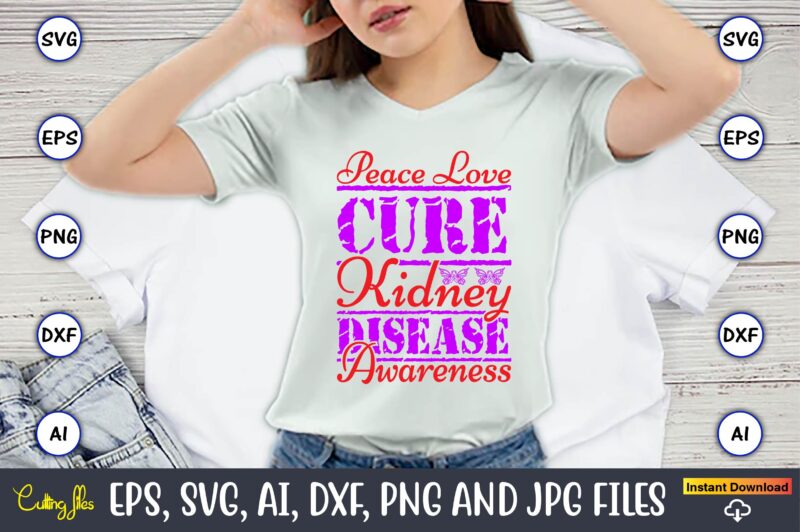 Peace Love Cure Kidney Disease Awareness,Hepatitis Day, Hepatitis Day t-shirt, Hepatitis Day design, Hepatitis Day t-shirt design, Hepatitis Daydesign bundle,I Wear Red And Yellow Svg Png, Hepatitis Awareness Svg, Hepatitis