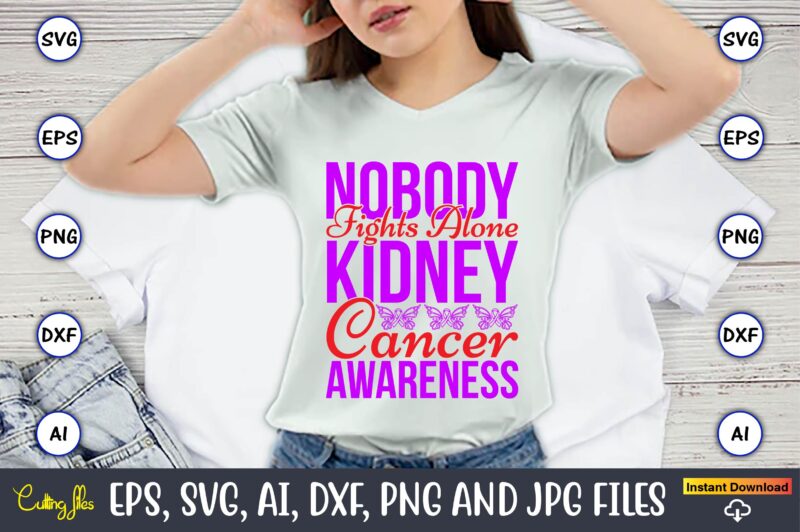 Nobody Fights Alone Kidney Cancer Awareness,Hepatitis Day, Hepatitis Day t-shirt, Hepatitis Day design, Hepatitis Day t-shirt design, Hepatitis Daydesign bundle,I Wear Red And Yellow Svg Png, Hepatitis Awareness Svg, Hepatitis