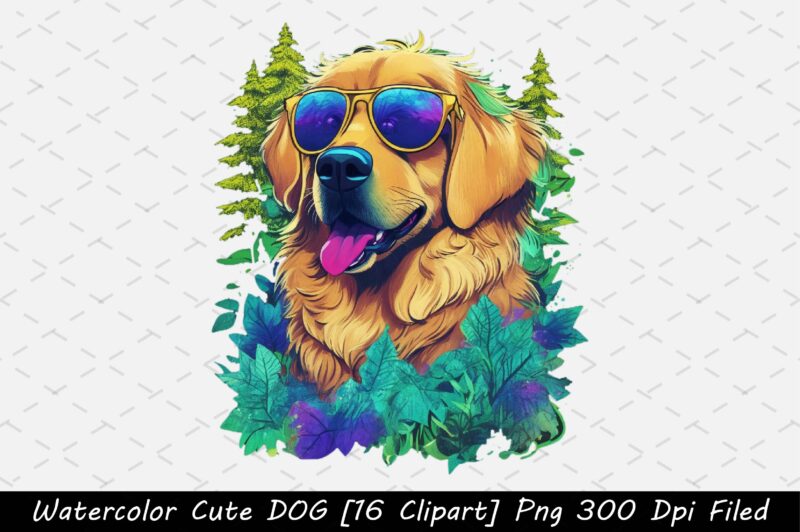 Watercolor DOG Graphic 16 Clipart, Dog, Dog t-shirt, Dog design, Dog t-shirt design,Dog Bundle SVG, Dog Bundle SVG, Dog Mom Svg, Dog Lover Svg, Cricut Svg, Dog Quote, Funny Svg,