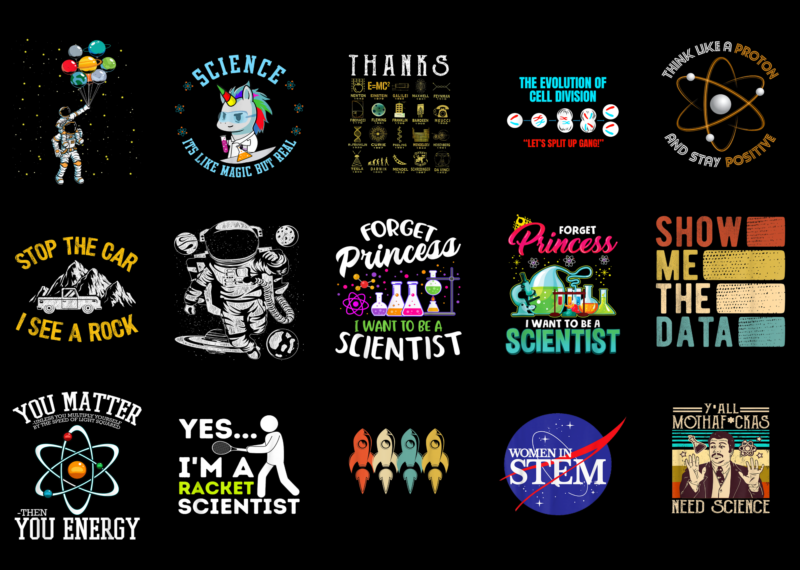 15 Scientist Shirt Designs Bundle For Commercial Use Part 4, Scientist T-shirt, Scientist png file, Scientist digital file, Scientist gift, Scientist download, Scientist design