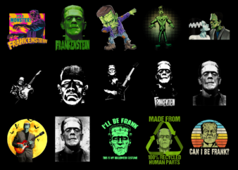 15 Frankenstein Shirt Designs Bundle For Commercial Use Part 1, Frankenstein T-shirt, Frankenstein png file, Frankenstein digital file, Frankenstein gift, Frankenstein download, Frankenstein design