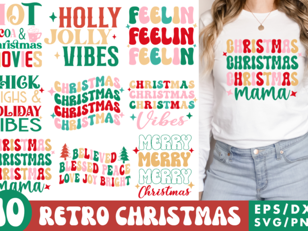 Christmas svg bundle christmas tshirt bundle,retro tshirt bundles