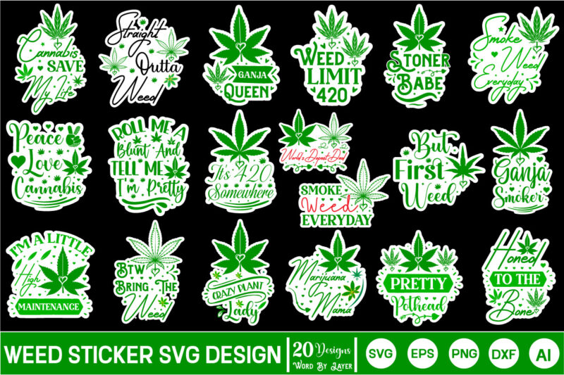 Weed Sticker SVG Bundle weed sticker svg bundle, weed sticker svg, weed sticker, weed sticker png, weed sticker svg bundle, weed sticker design, weed design, weed sticker bundle, sticker bundle,