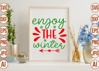 Enjoy The Winter vector clipart