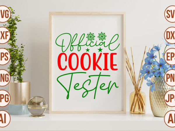 Official cookie tester t shirt design online