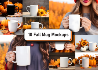 Fall Autumn Mug Mockup Bundle