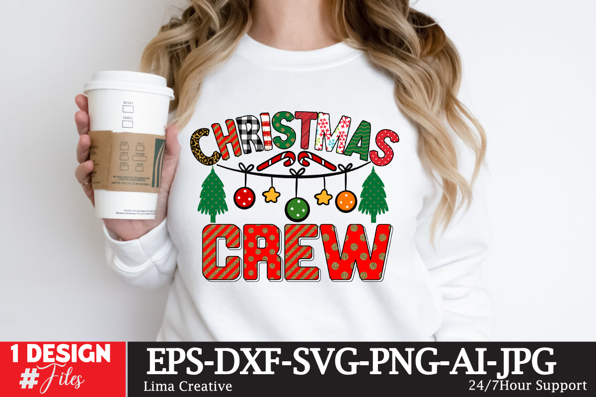 Christmas Crew Sublimation Design ,christmas,sublimation,design