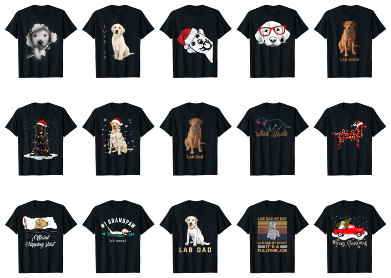 15 Labrador Shirt Designs Bundle For Commercial Use Part 5, Labrador T-shirt, Labrador png file, Labrador digital file, Labrador gift, Labrador download, Labrador design