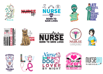 15 Nurse Shirt Designs Bundle For Commercial Use Part 4, Nurse T-shirt, Nurse png file, Nurse digital file, Nurse gift, Nurse download, Nurse design DBH
