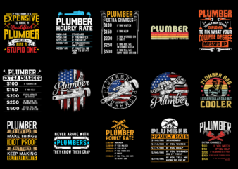 15 Plumber Shirt Designs Bundle For Commercial Use Part 5, Plumber T-shirt, Plumber png file, Plumber digital file, Plumber gift, Plumber download, Plumber design