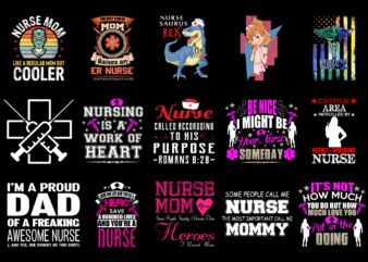 15 Nurse Shirt Designs Bundle For Commercial Use Part 5, Nurse T-shirt, Nurse png file, Nurse digital file, Nurse gift, Nurse download, Nurse design DBH