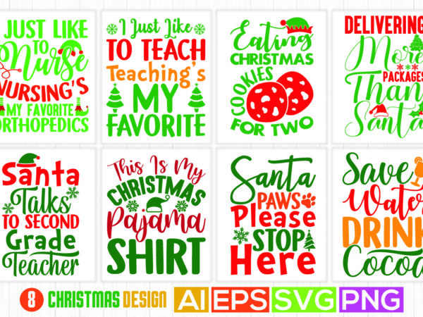 Typography merry christmas greeting funny graphic, celebration christmas holiday isolated t shirt design