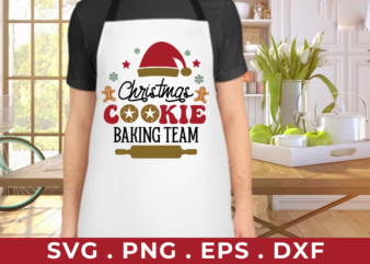 christmas cookie baking team tshirt design