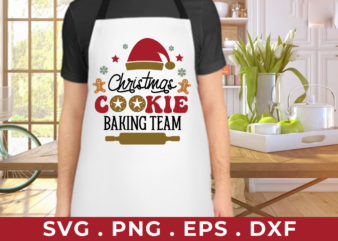 Christmas cookie baking team tshirt design