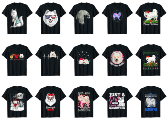 15 Samoyed Shirt Designs Bundle For Commercial Use Part 5, Samoyed T-shirt, Samoyed png file, Samoyed digital file, Samoyed gift, Samoyed download, Samoyed design