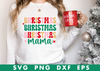 christmas mama tshirt design