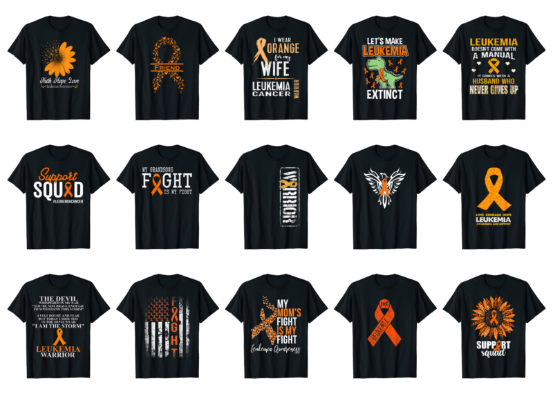 15 Leukemia Awareness Shirt Designs Bundle For Commercial Use Part 5, Leukemia Awareness T-shirt, Leukemia Awareness png file, Leukemia Awareness digital file, Leukemia Awareness gift, Leukemia Awareness download, Leukemia Awareness design