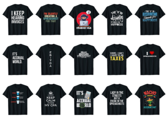 15 Accounting Shirt Designs Bundle For Commercial Use Part 4, Accounting T-shirt, Accounting png file, Accounting digital file, Accounting gift, Accounting download, Accounting design