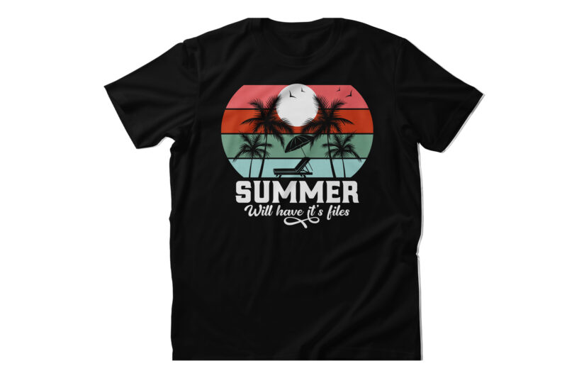 Summer t shirt design bundle, best summer t-shirt design in photoshop 2023, design a summer t shirt with ai art, summer sunset t shirt design with ai art, t shirt