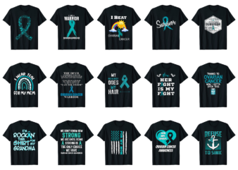15 Ovarian Cancer Awareness Shirt Designs Bundle For Commercial Use Part 5, Ovarian Cancer Awareness T-shirt, Ovarian Cancer Awareness png file, Ovarian Cancer Awareness digital file, Ovarian Cancer Awareness gift,