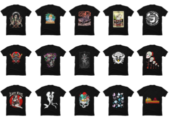 15 Skull Shirt Designs Bundle For Commercial Use Part 8, Skull T-shirt, Skull png file, Skull digital file, Skull gift, Skull download, Skull design DBH