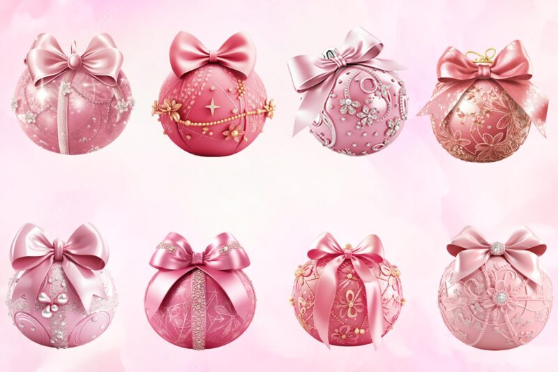 Christmas Pink Bauble Clipart