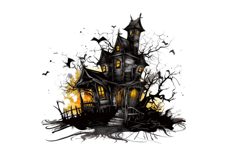 halloween house clipart