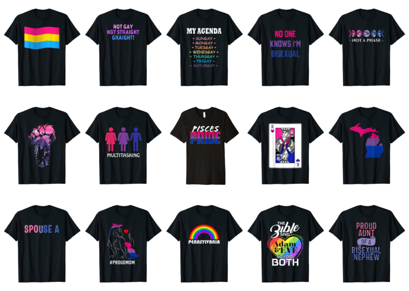 15 Bisexual Shirt Designs Bundle For Commercial Use Part 5, Bisexual T-shirt, Bisexual png file, Bisexual digital file, Bisexual gift, Bisexual download, Bisexual design