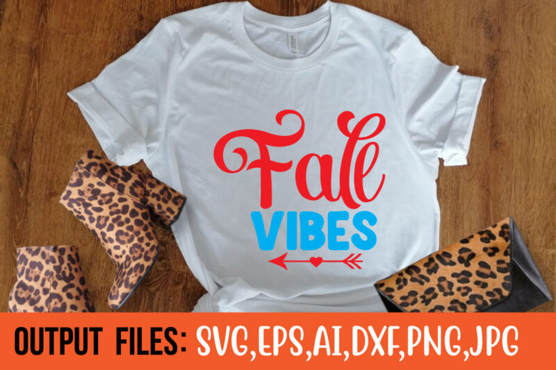 Fall Vibes SVG Cut File