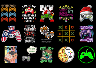 15 Game Shirt Designs Bundle For Commercial Use Part 6, Game T-shirt, Game png file, Game digital file, Game gift, Game download, Game design DBH