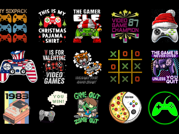 15 game shirt designs bundle for commercial use part 6, game t-shirt, game png file, game digital file, game gift, game download, game design dbh