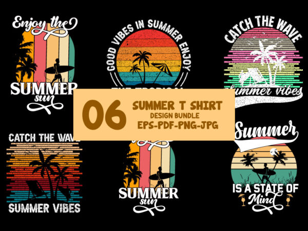 Summer t shirt design bundle, best summer t-shirt design in photoshop 2023, design a summer t shirt with ai art, summer sunset t shirt design with ai art, t shirt