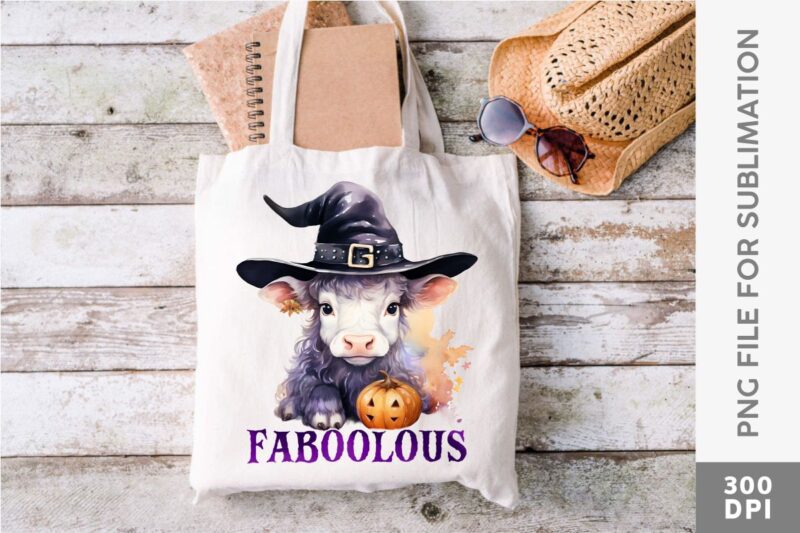 Witch Farm Animals Sublimation Designs PNG Bundle, Halloween Animal T-shirt Desisgns