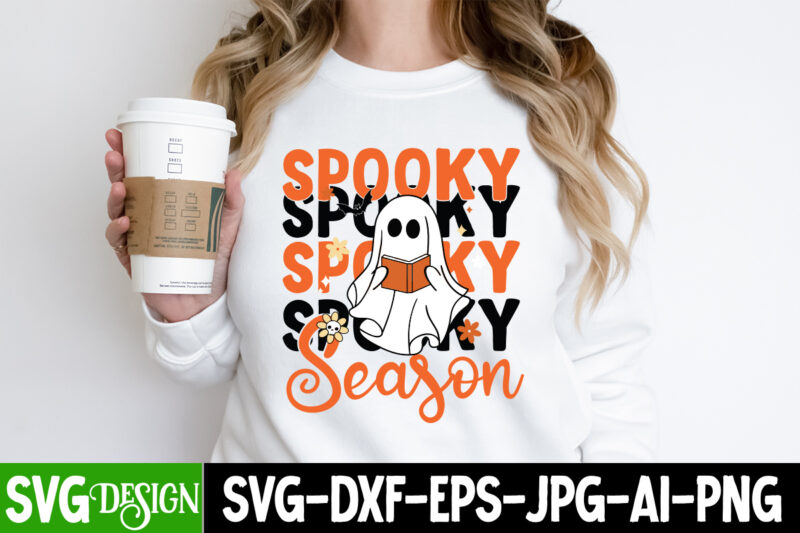 Spooky Season T-Shirt Design, Spooky Season SVG Cut File, Happy Halloween T-Shirt Design, Happy Halloween Vector t-Shirt Design, Boo Boo Crew T-Shirt Design, Boo Boo Crew Vector T-Shirt Design, Halloween