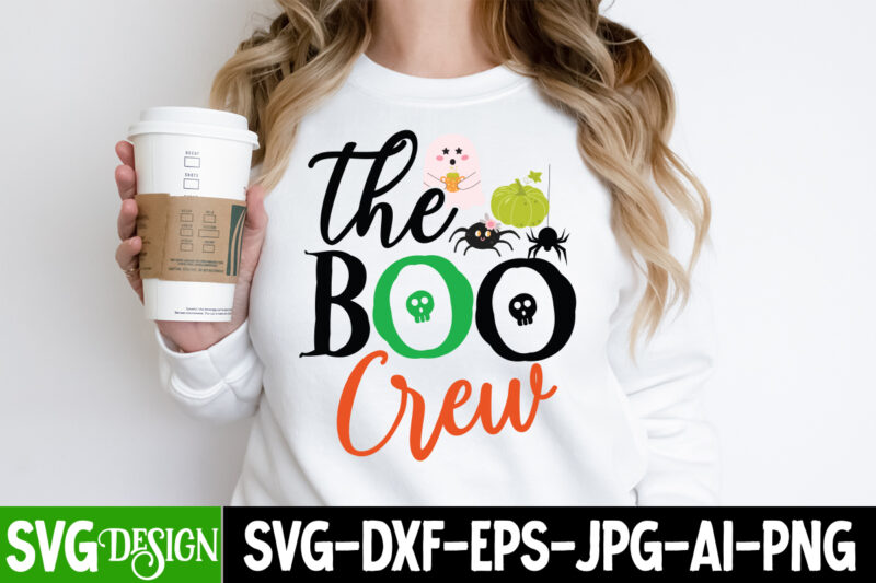 The Boo Crew T-Shirt Design, The Boo Crew Vector T-Shirt Design, Happy Halloween T-Shirt Design, Happy Halloween Vector t-Shirt Design, Boo Boo Crew T-Shirt Design, Boo Boo Crew Vector T-Shirt