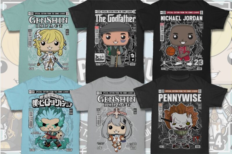 t-shirt vector 100 pop culture tshirt designs bundle #11