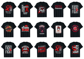 15 blood cancer awareness shirt designs bundle for commercial use part 5, blood cancer awareness t-shirt, blood cancer awareness png file, blood cancer awareness digital file, blood cancer awareness gift,