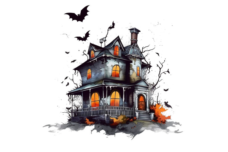 halloween house clipart