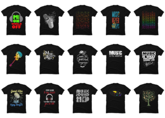 15 Music Shirt Designs Bundle For Commercial Use Part 3, Music T-shirt, Music png file, Music digital file, Music gift, Music download, Music design DBH