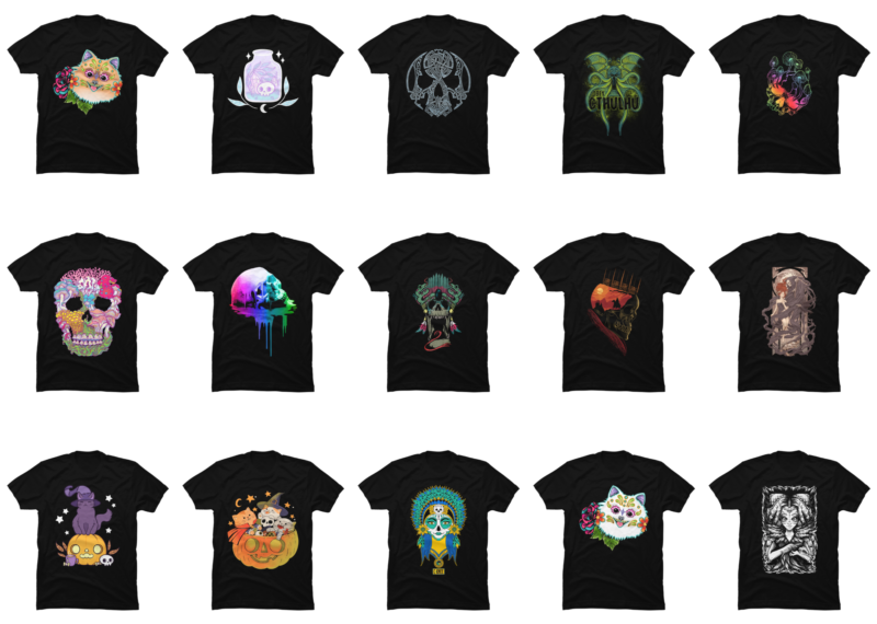 15 Skull Shirt Designs Bundle For Commercial Use Part 3, Skull T-shirt, Skull png file, Skull digital file, Skull gift, Skull download, Skull design DBH