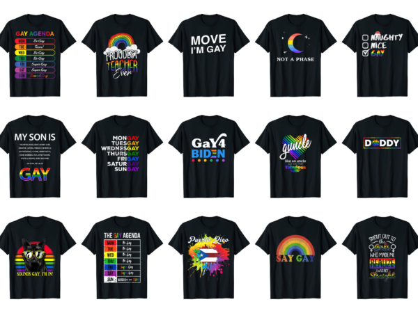 15 gay shirt designs bundle for commercial use part 5, gay t-shirt, gay png file, gay digital file, gay gift, gay download, gay design
