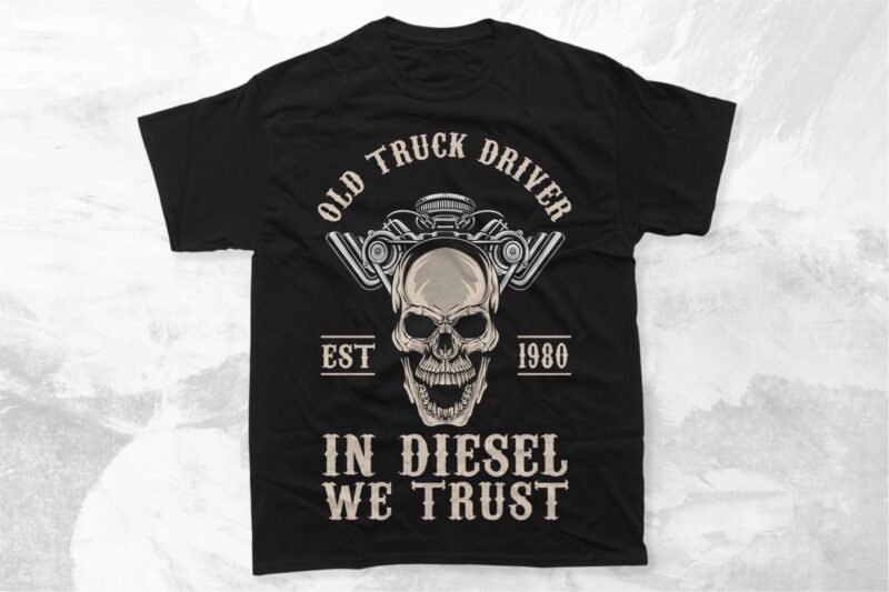 Vintage Truck Driver T-shirt Vector Designs Bundle, American Trucker Graphic T-shirt Collection