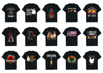 15 Chicken Shirt Designs Bundle For Commercial Use Part 4, Chicken T-shirt, Chicken png file, Chicken digital file, Chicken gift, Chicken download, Chicken design