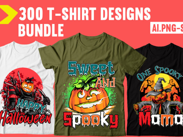 300 t-shirt bundle,halloween mega t-shirt design bundle , 300 + design
